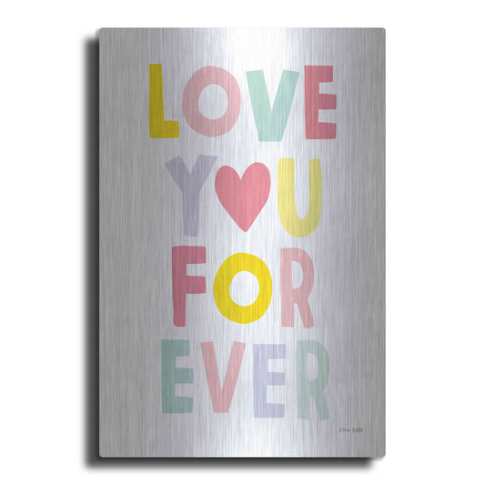 Luxe Metal Art 'Love You Forever' by Ann Kelle Designs, Metal Wall Art