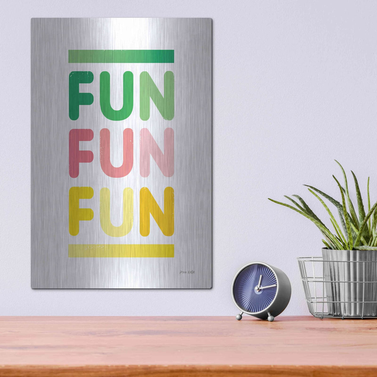 'Fun' by Ann Kelle – Metal Wall Art, 12x16 room view