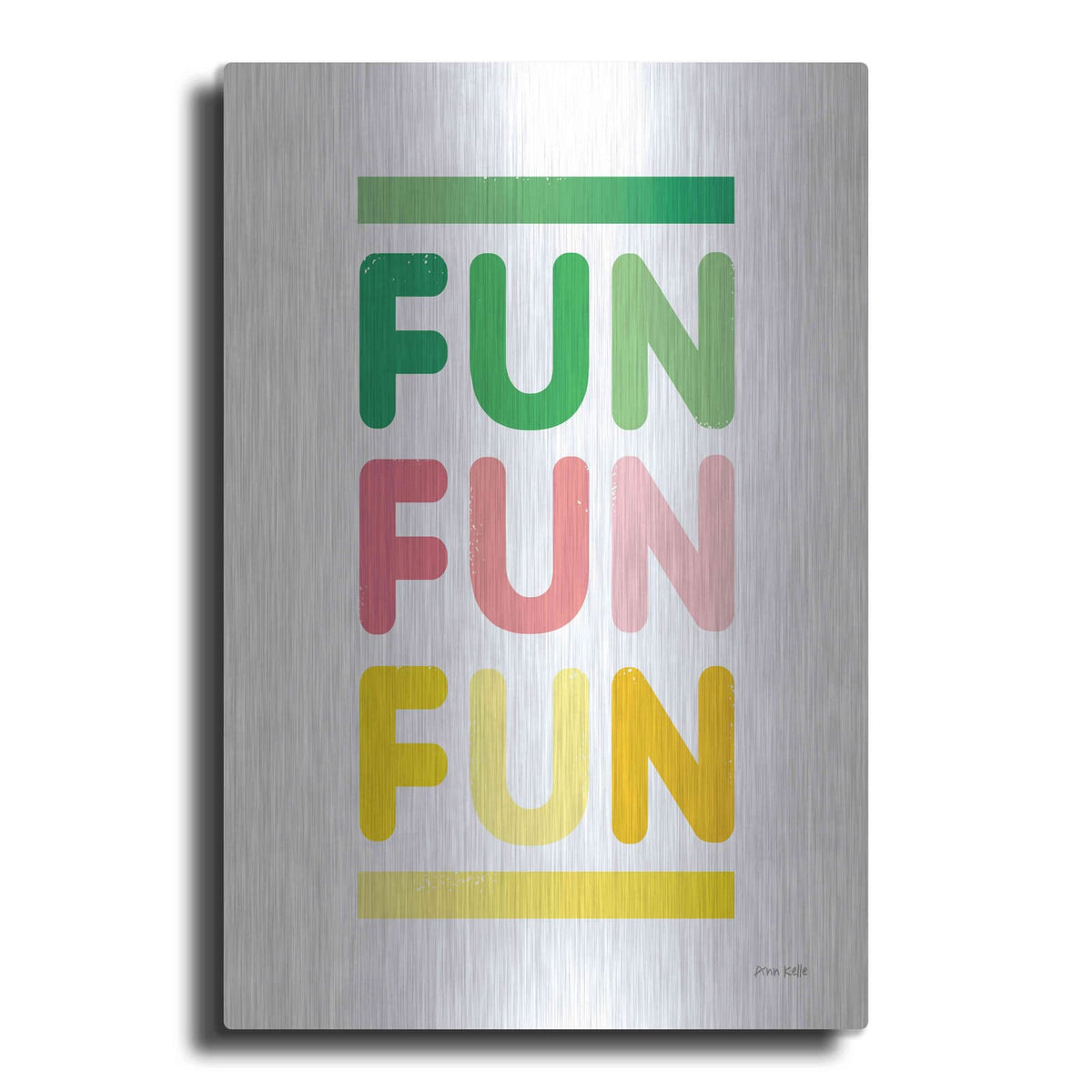'Fun' by Ann Kelle – Metal Wall Art