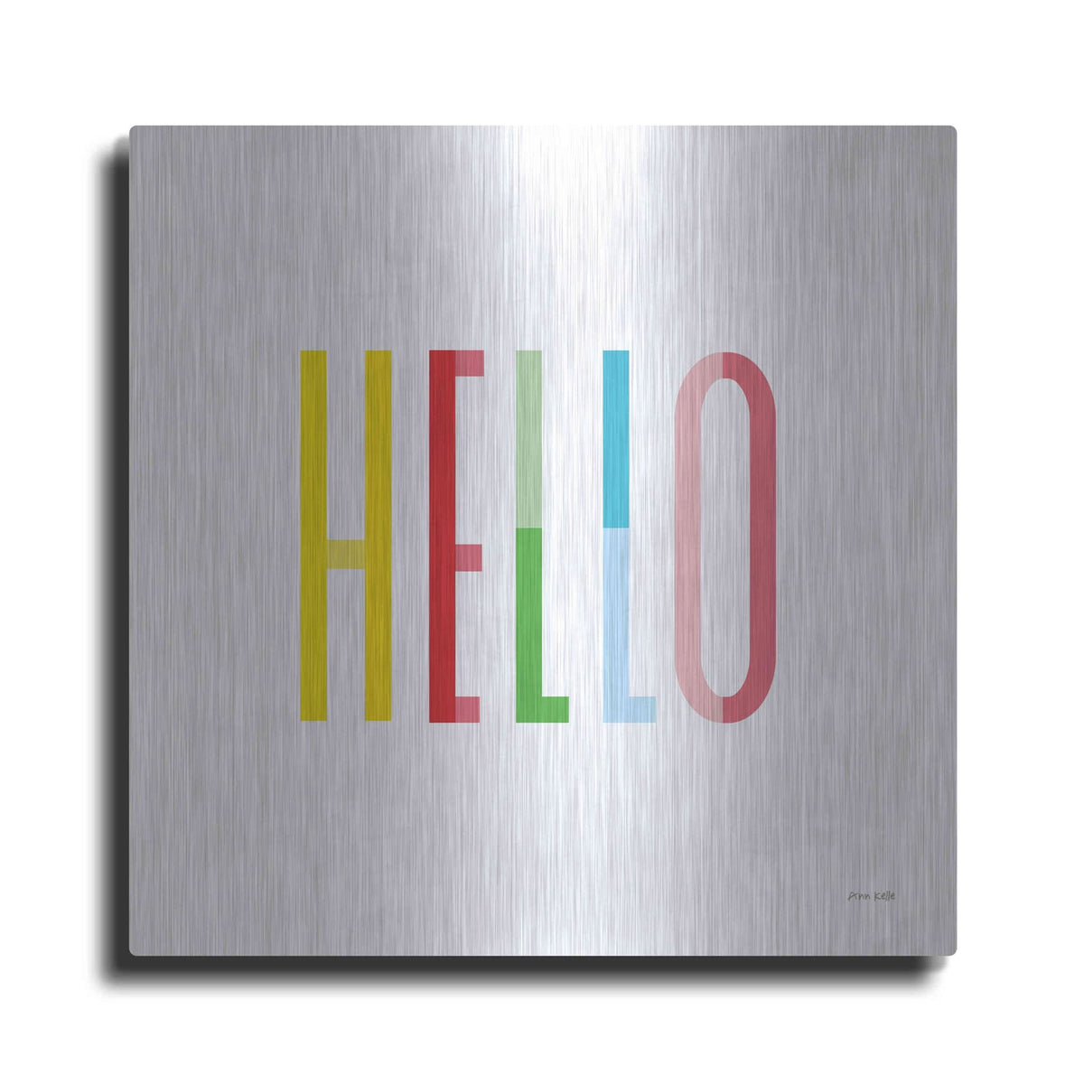 'Hello' by Ann Kelle – Metal Wall Art