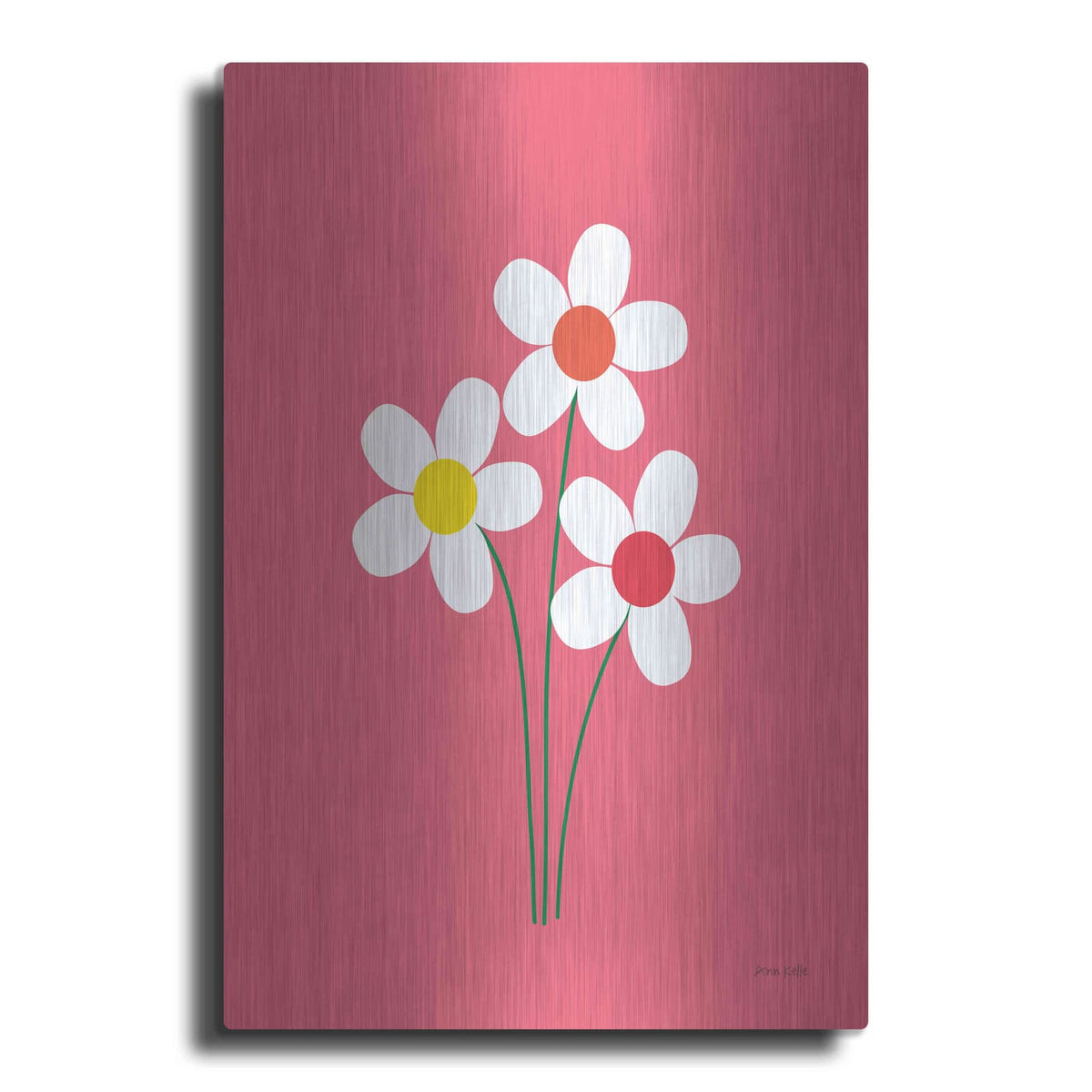 'Daisies I' by Ann Kelle – Metal Wall Art