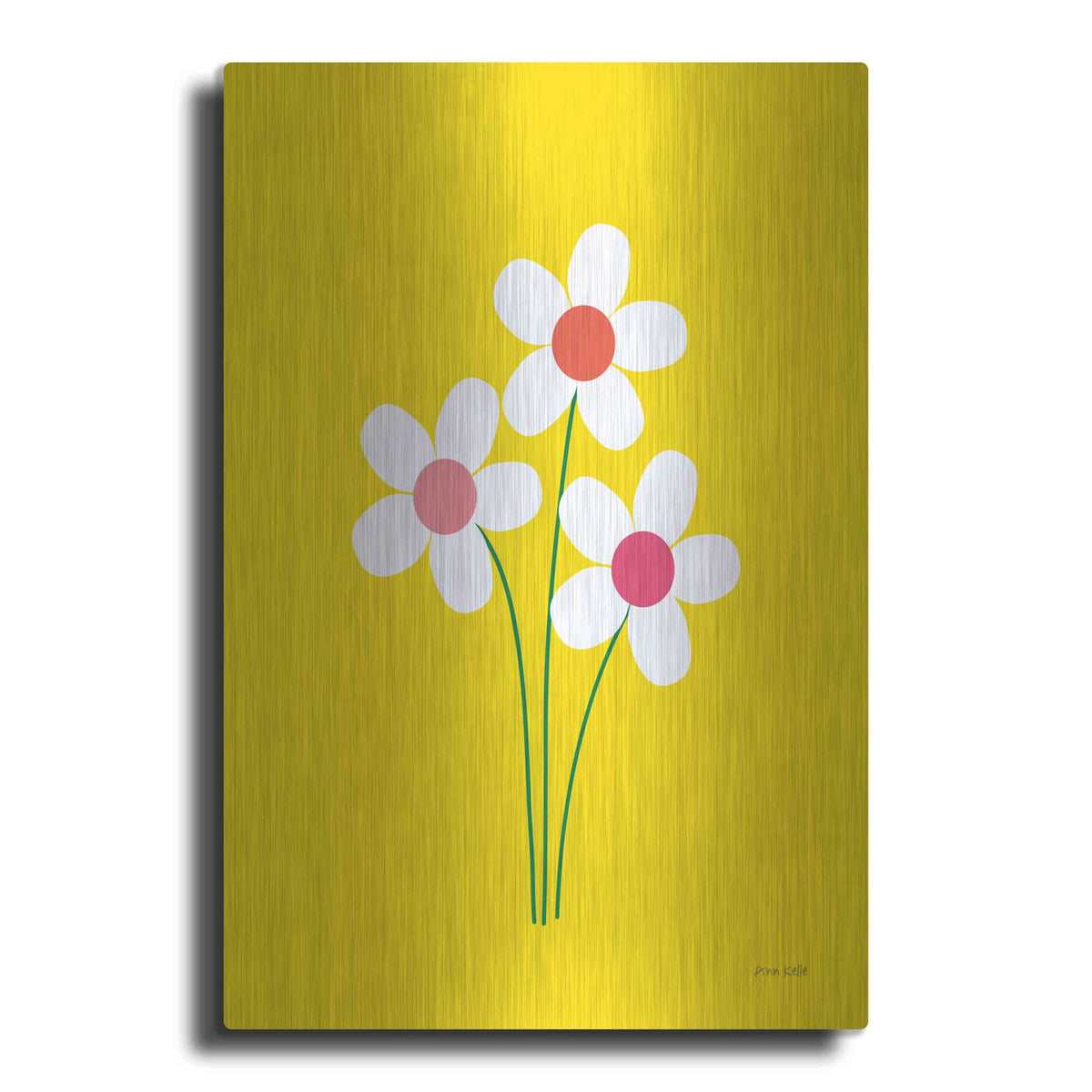 'Daisies II' by Ann Kelle – Metal Wall Art