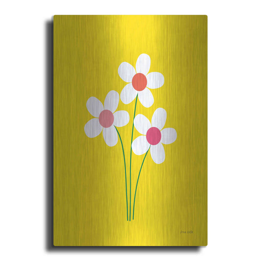 Luxe Metal Art 'Daisies II' by Ann Kelle Designs, Metal Wall Art