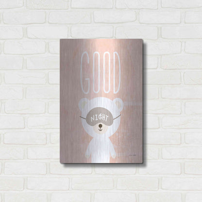 Luxe Metal Art 'Goodnight' by Ann Kelle Designs, Metal Wall Art,16x24