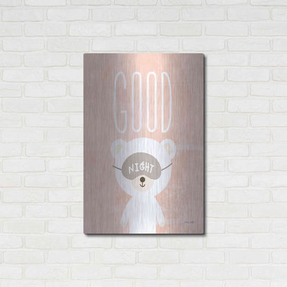 Luxe Metal Art 'Goodnight' by Ann Kelle Designs, Metal Wall Art,24x36