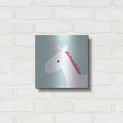 Luxe Metal Art 'Unicorn' by Ann Kelle Designs, Metal Wall Art,12x12