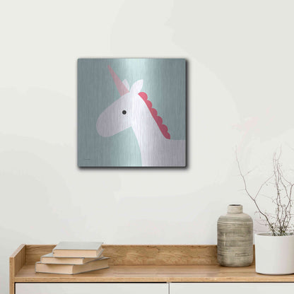 Luxe Metal Art 'Unicorn' by Ann Kelle Designs, Metal Wall Art,12x12
