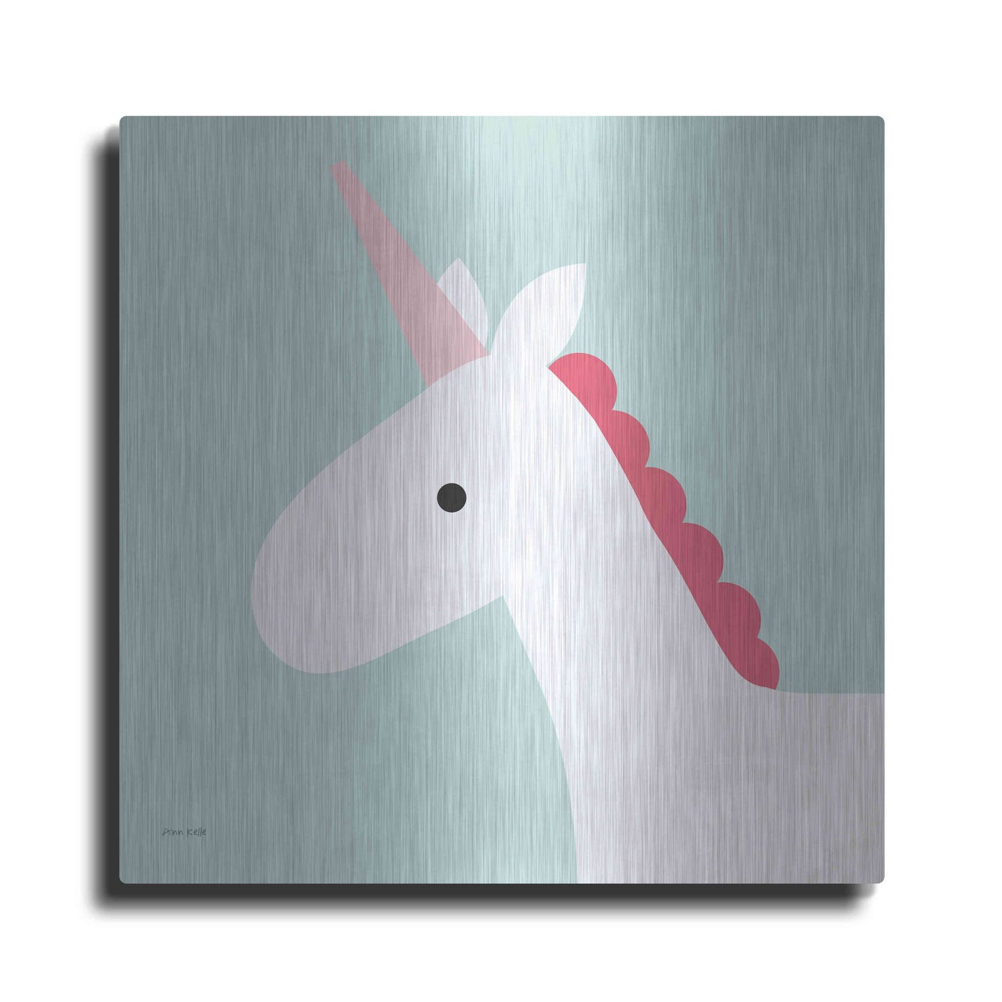 Luxe Metal Art 'Unicorn' by Ann Kelle Designs, Metal Wall Art