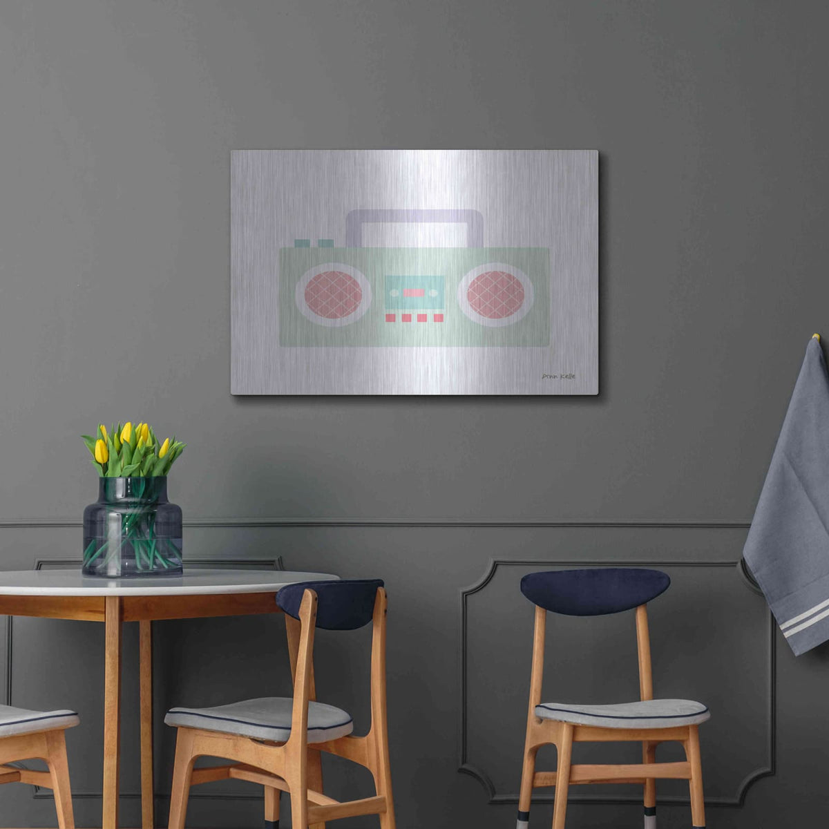 'Boombox' by Ann Kelle – Metal Wall Art, 36x24 room view