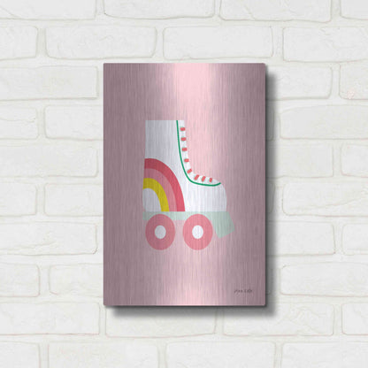 Luxe Metal Art 'Rollerskate' by Ann Kelle Designs, Metal Wall Art,12x16