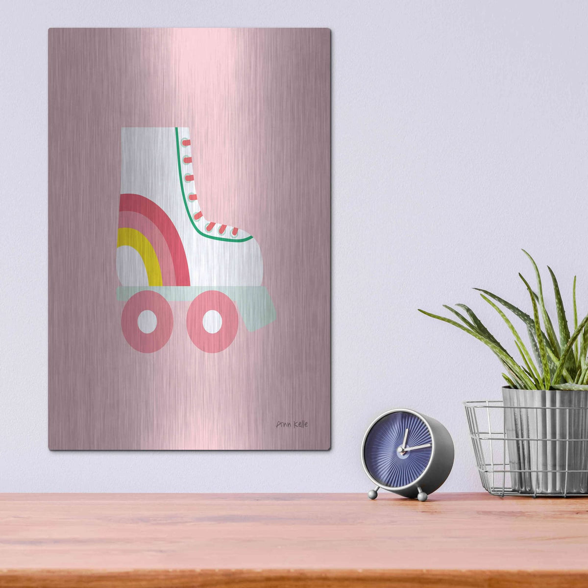 'Rollerskate' by Ann Kelle – Metal Wall Art, 12x16 room view