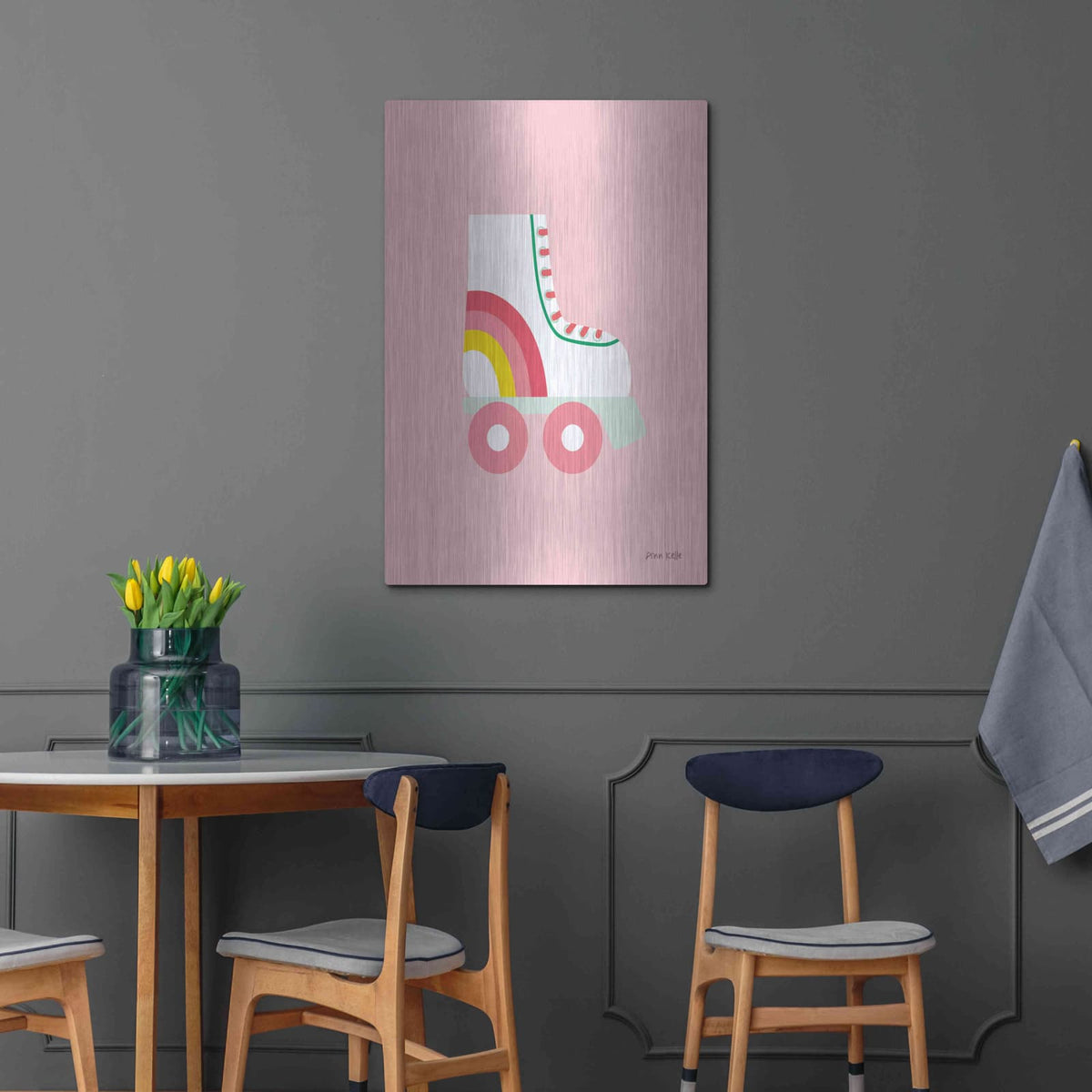 'Rollerskate' by Ann Kelle – Metal Wall Art, 24x36 room view