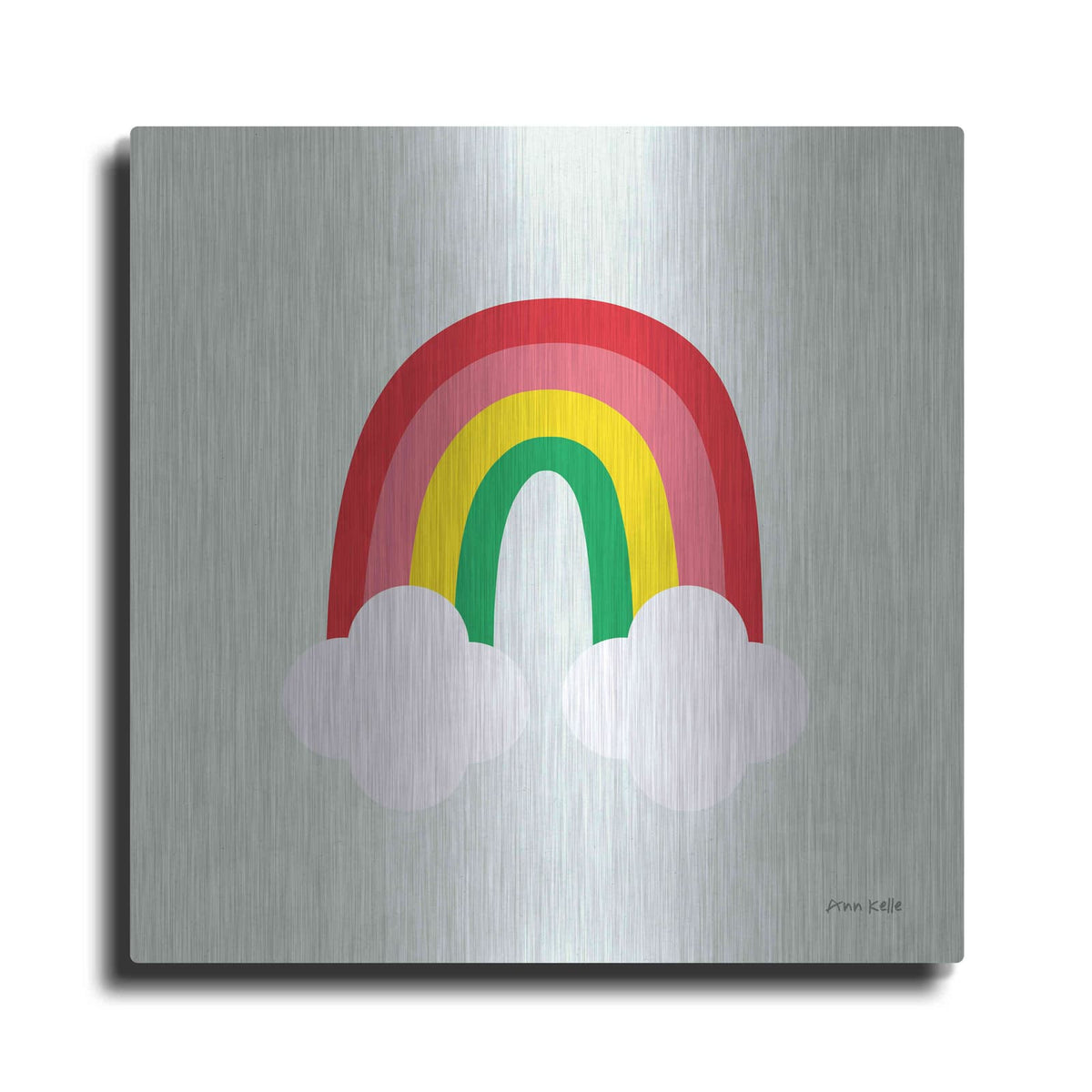 'Bright Rainbow I' by Ann Kelle – Metal Wall Art