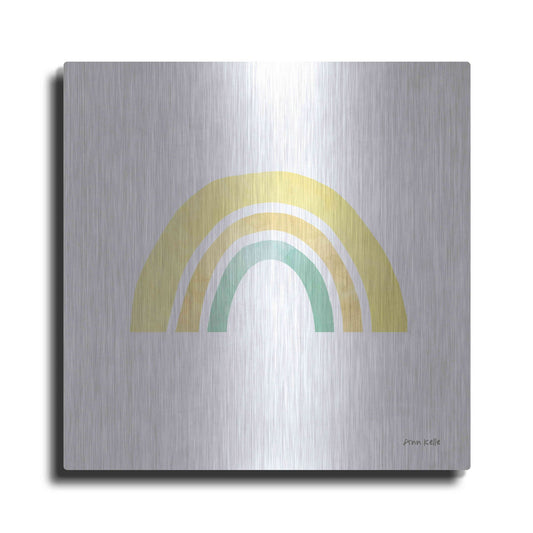 Luxe Metal Art 'Pastel Rainbow II' by Ann Kelle Designs, Metal Wall Art