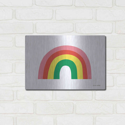 Luxe Metal Art 'Rainbow I' by Ann Kelle Designs, Metal Wall Art,16x12