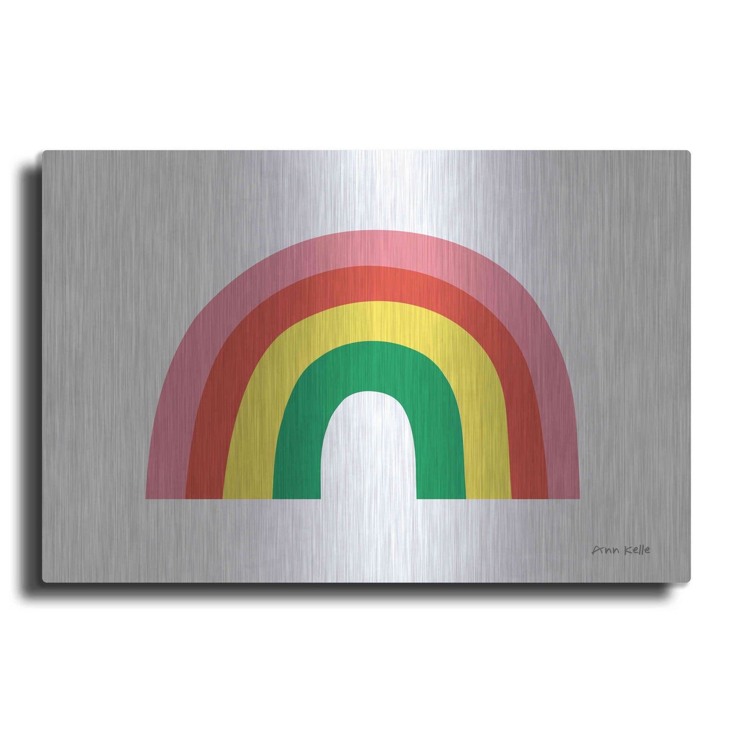 Luxe Metal Art 'Rainbow I' by Ann Kelle Designs, Metal Wall Art