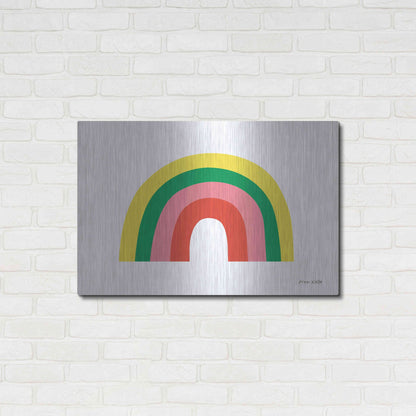 Luxe Metal Art 'Rainbow II' by Ann Kelle Designs, Metal Wall Art,36x24