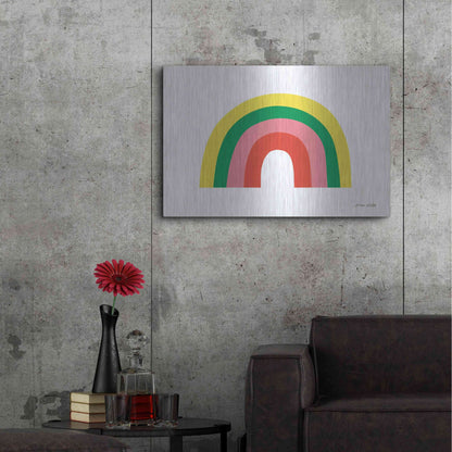 Luxe Metal Art 'Rainbow II' by Ann Kelle Designs, Metal Wall Art,36x24