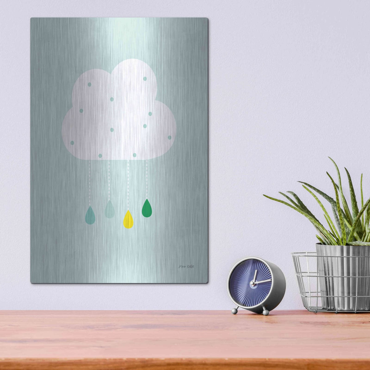 'Cloud II' by Ann Kelle – Metal Wall Art, 12x16 room view