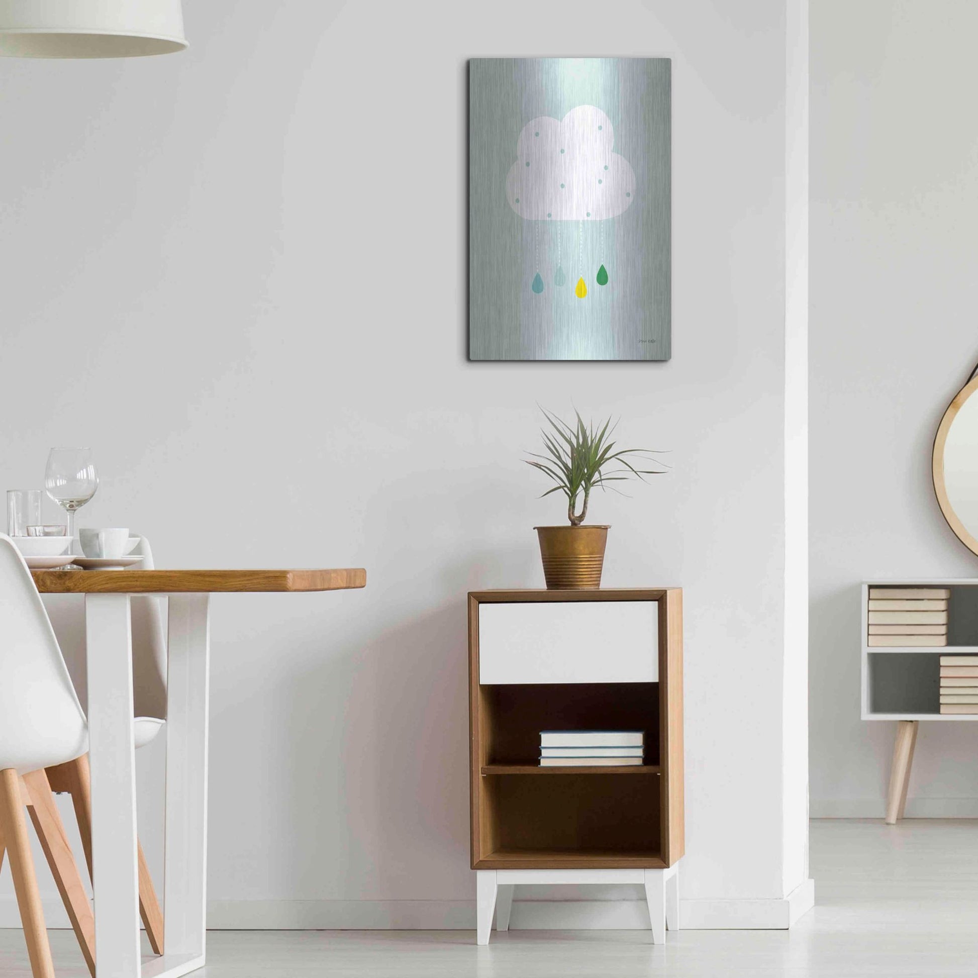 Luxe Metal Art 'Cloud II' by Ann Kelle Designs, Metal Wall Art,16x24