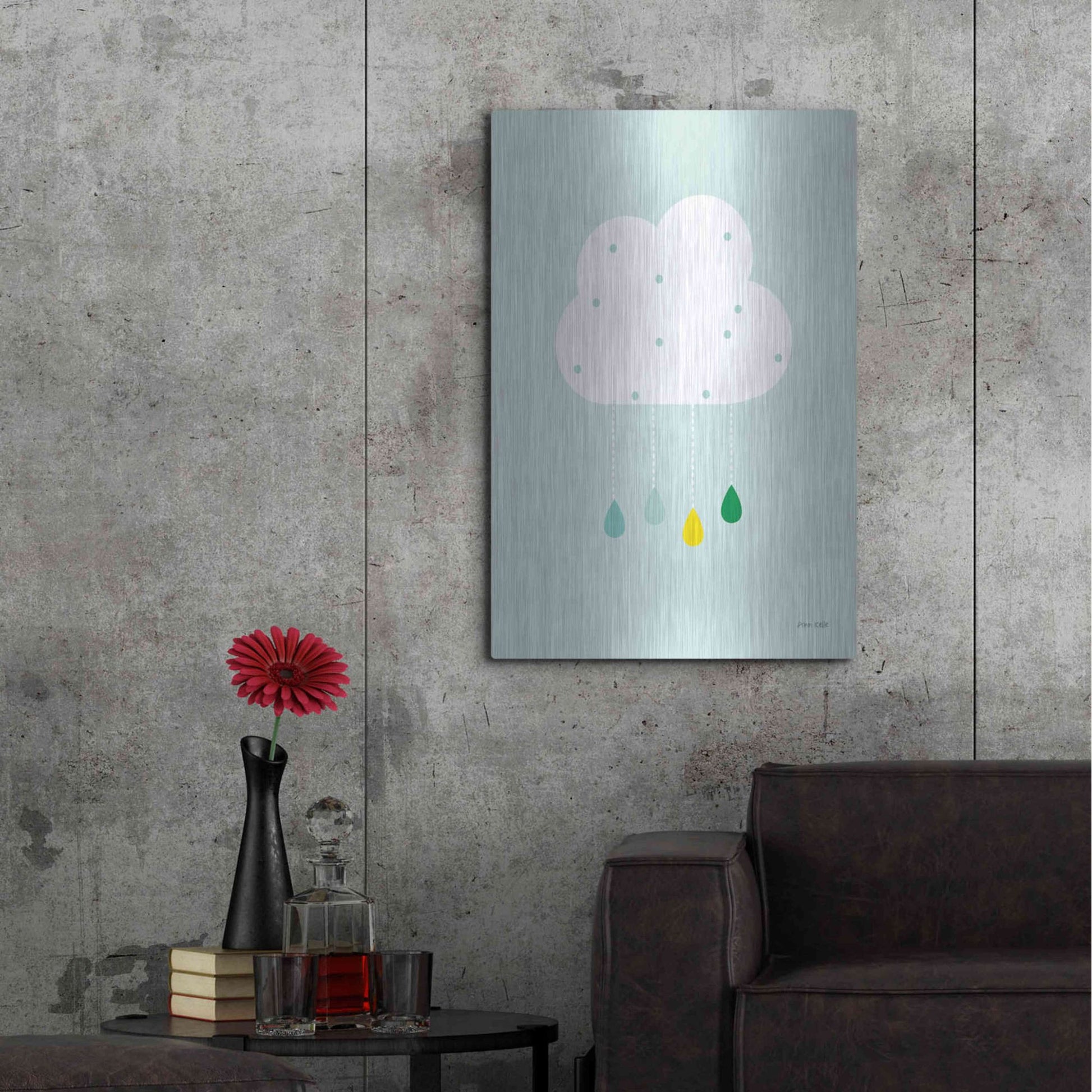 Luxe Metal Art 'Cloud II' by Ann Kelle Designs, Metal Wall Art,24x36