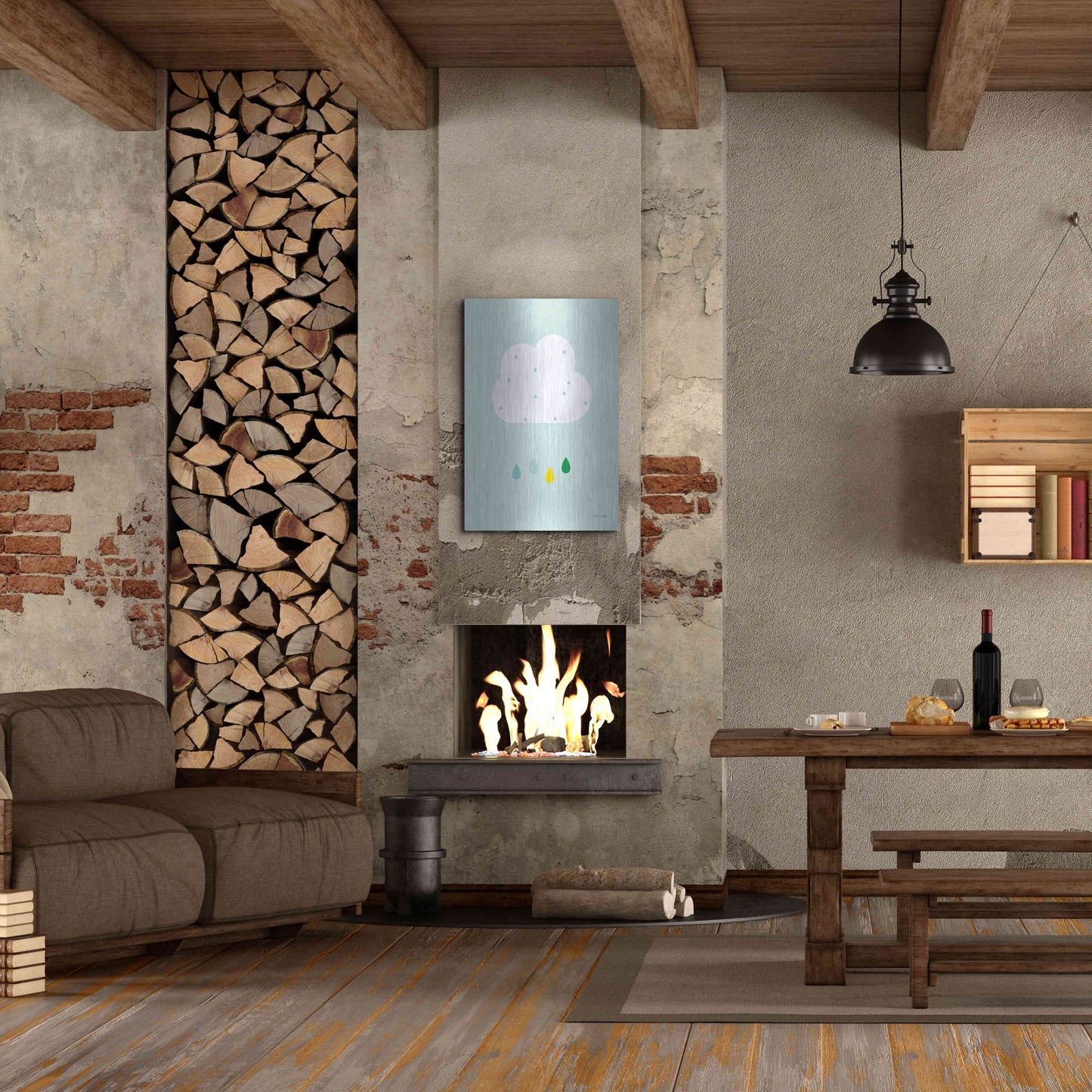 Luxe Metal Art 'Cloud II' by Ann Kelle Designs, Metal Wall Art,24x36