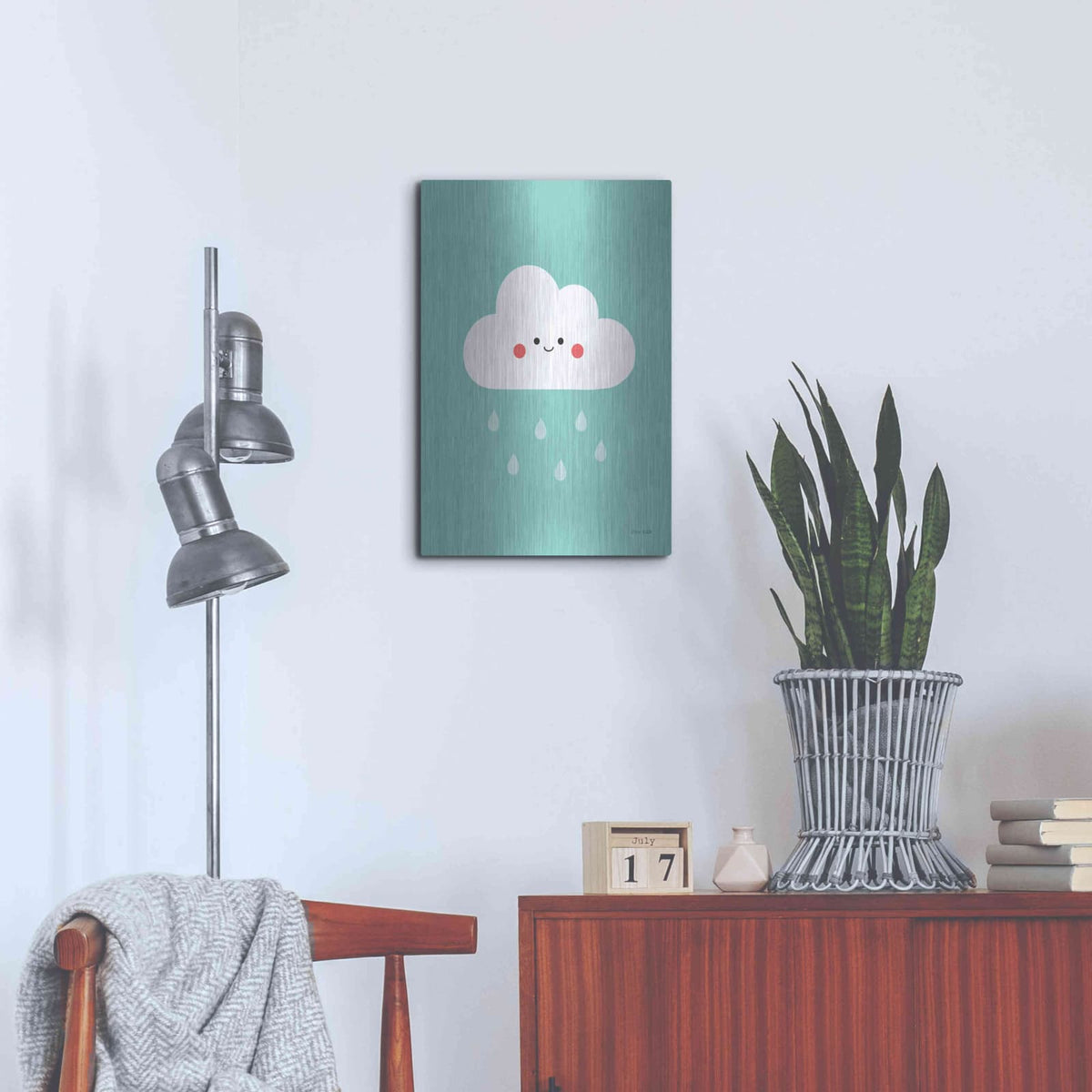 'Happy Cloud II' by Ann Kelle – Metal Wall Art, 16x24 room view