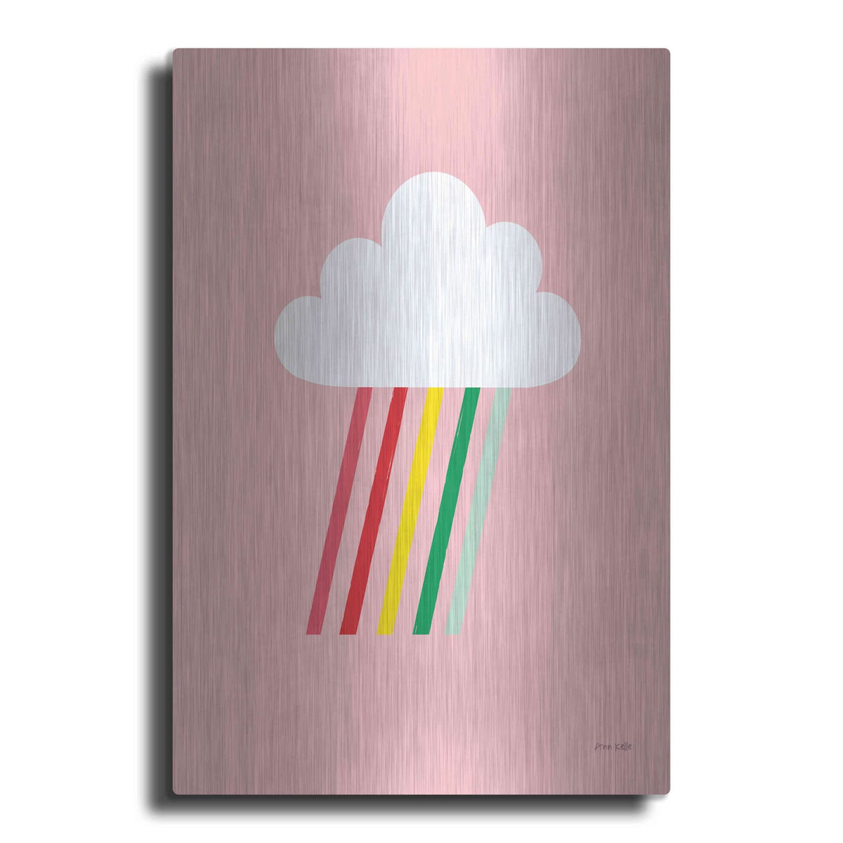 'Rainbow Rays I' by Ann Kelle – Metal Wall Art