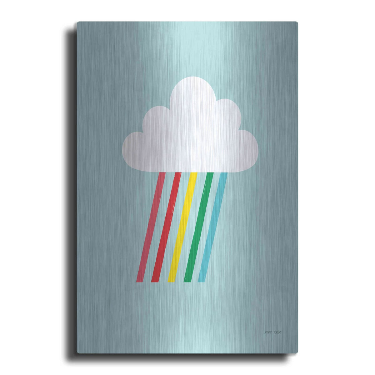 'Rainbow Rays II' by Ann Kelle – Metal Wall Art