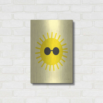 Luxe Metal Art 'Sunny' by Ann Kelle Designs, Metal Wall Art,16x24
