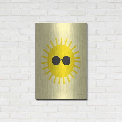 Luxe Metal Art 'Sunny' by Ann Kelle Designs, Metal Wall Art,24x36