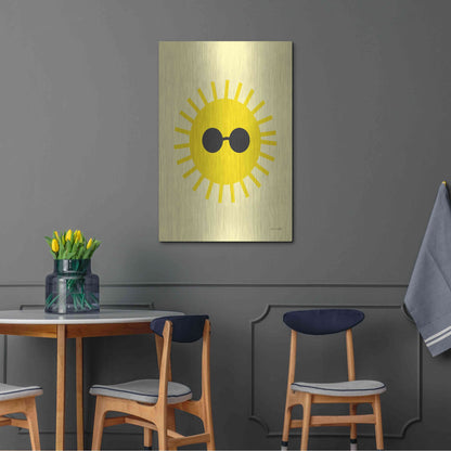 Luxe Metal Art 'Sunny' by Ann Kelle Designs, Metal Wall Art,24x36