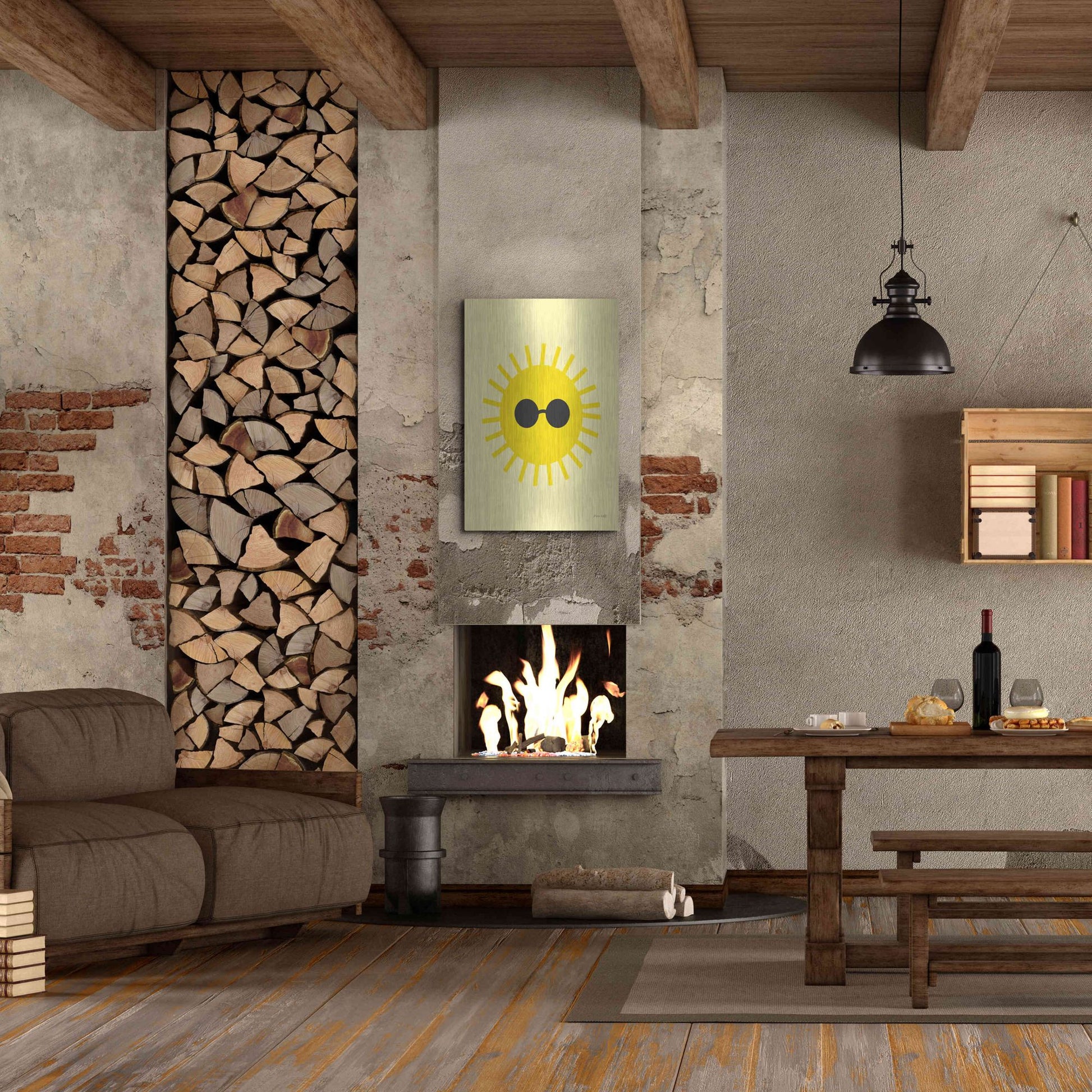 Luxe Metal Art 'Sunny' by Ann Kelle Designs, Metal Wall Art,24x36