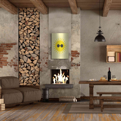 Luxe Metal Art 'Sunny' by Ann Kelle Designs, Metal Wall Art,24x36