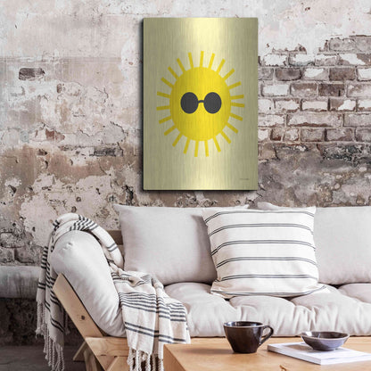 Luxe Metal Art 'Sunny' by Ann Kelle Designs, Metal Wall Art,24x36