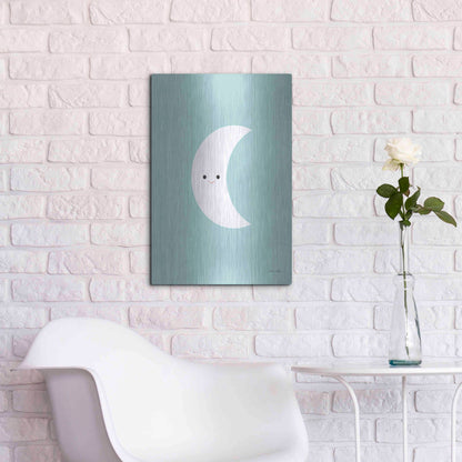 Luxe Metal Art 'Moon' by Ann Kelle Designs, Metal Wall Art,16x24