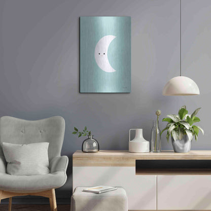 Luxe Metal Art 'Moon' by Ann Kelle Designs, Metal Wall Art,16x24