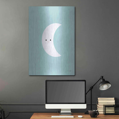 Luxe Metal Art 'Moon' by Ann Kelle Designs, Metal Wall Art,24x36