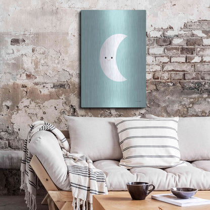 Luxe Metal Art 'Moon' by Ann Kelle Designs, Metal Wall Art,24x36