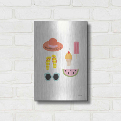 Luxe Metal Art 'Summer Daze I' by Ann Kelle Designs, Metal Wall Art,12x16