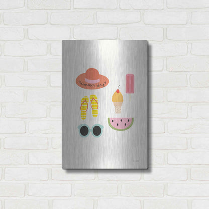 Luxe Metal Art 'Summer Daze I' by Ann Kelle Designs, Metal Wall Art,16x24