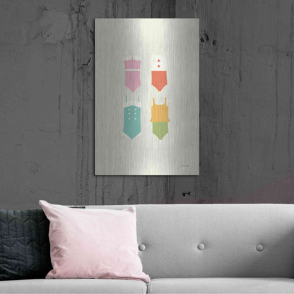 Luxe Metal Art 'Summer Bathing Suits' by Ann Kelle Designs, Metal Wall Art,24x36