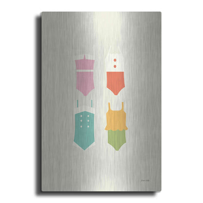 Luxe Metal Art 'Summer Bathing Suits' by Ann Kelle Designs, Metal Wall Art