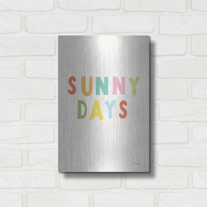 Luxe Metal Art 'Sunny Days' by Ann Kelle Designs, Metal Wall Art,12x16