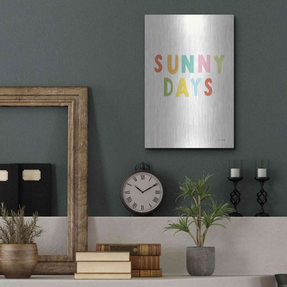 Luxe Metal Art 'Sunny Days' by Ann Kelle Designs, Metal Wall Art,12x16