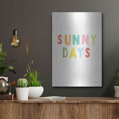 Luxe Metal Art 'Sunny Days' by Ann Kelle Designs, Metal Wall Art,12x16