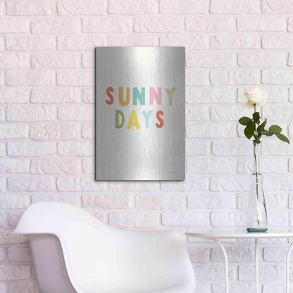 Luxe Metal Art 'Sunny Days' by Ann Kelle Designs, Metal Wall Art,16x24
