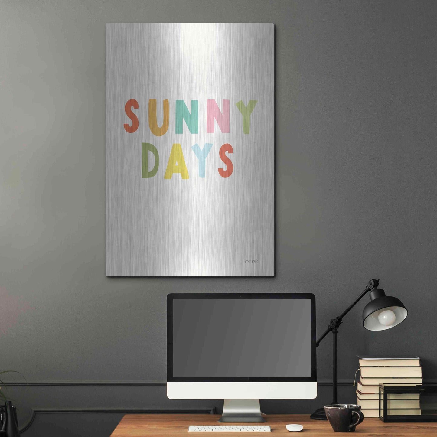 Luxe Metal Art 'Sunny Days' by Ann Kelle Designs, Metal Wall Art,24x36