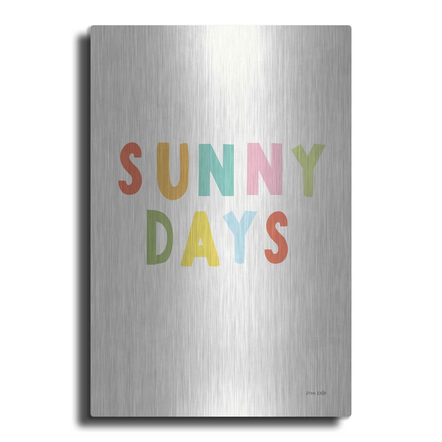 Luxe Metal Art 'Sunny Days' by Ann Kelle Designs, Metal Wall Art