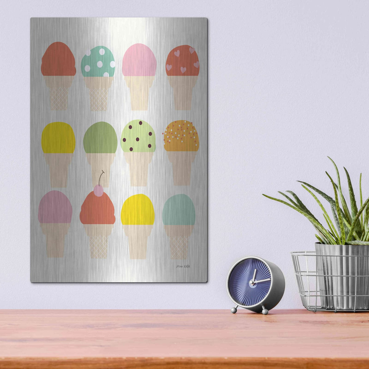 'Single Scoops' by Ann Kelle – Metal Wall Art, 12x16 room view